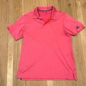 Pink/Red Golf Polo Adidas
